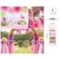 Pompon tul fucsia 30 cm 1 ud