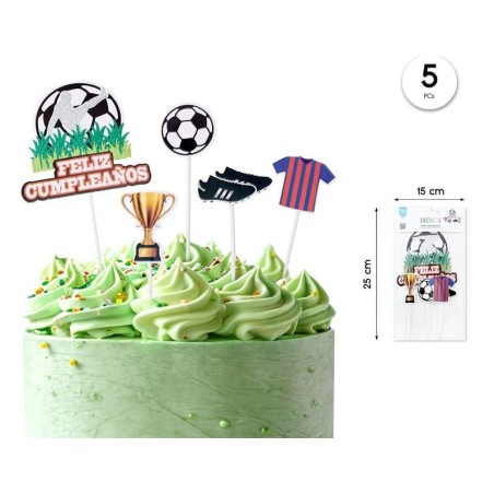 Topper-futbol-blaugrana-cumpleanos-Barsa-5-piezas-8433584927388-92738