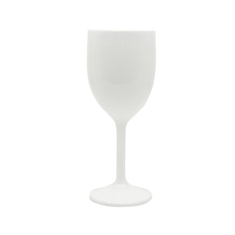 Copas vino reutilizables blancas 2 uds 300 ml