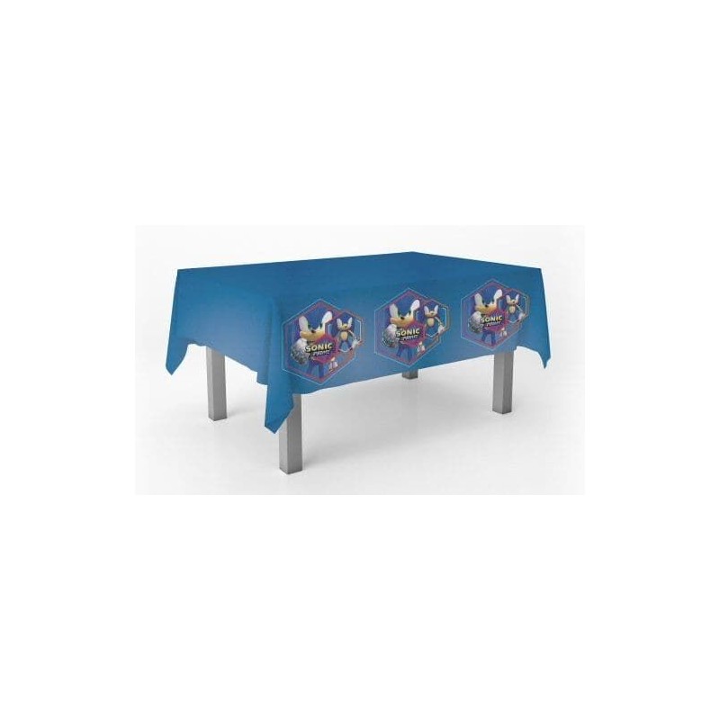 Mantel Sonic prime cumpleaños 120x140 cm