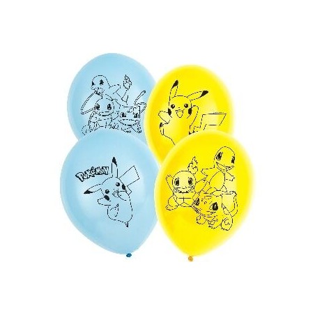 globos pokemon 6 uds 192937060469 9904826