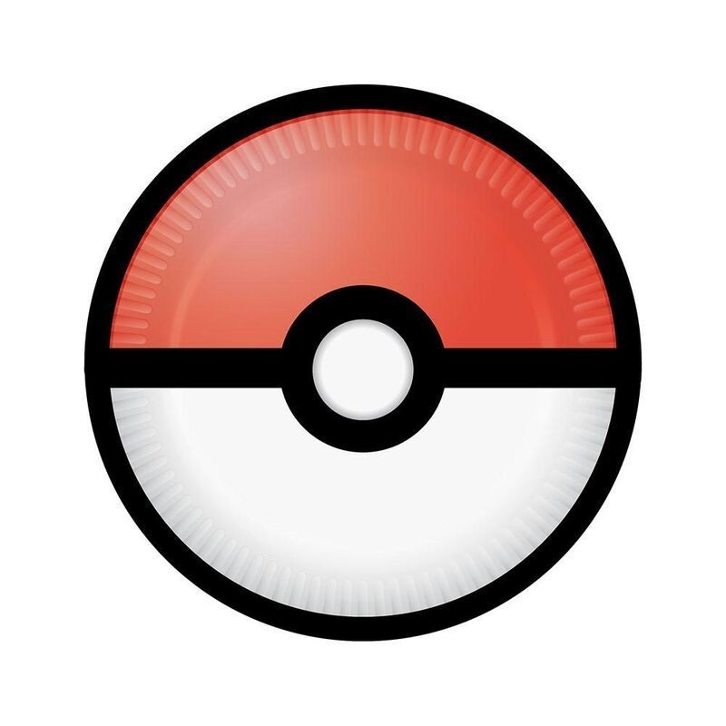 Platos Pokemon cumpleaños 8 uds 23 cm