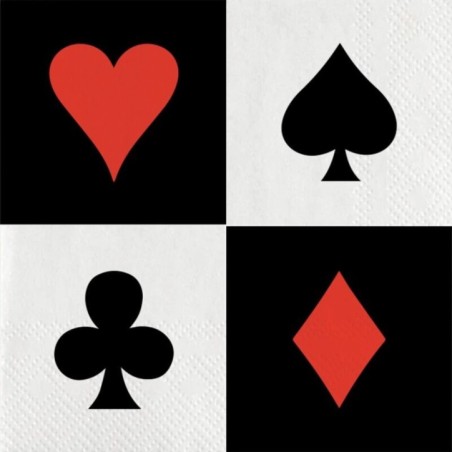 servilletas poker casino 20 uds de165x85 cm 8423138548435 CV21210