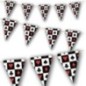 Banderin triangular tematica casino poker 2,3 mt