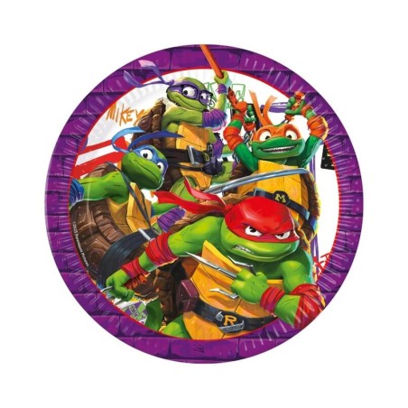 platos tortugas ninja 8 uds 23 cm 5201184964576 96457