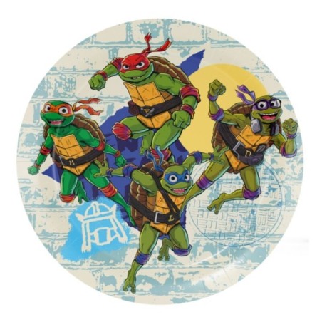 platos tortugas ninja 8 uds 18 cm 8435743003537 BS10376