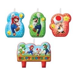 vela super mario bros para cumpleanos 4 uds 13051600112 171554