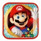 Platos super mario bros de 23 cm 8 uds para cumpleaños
