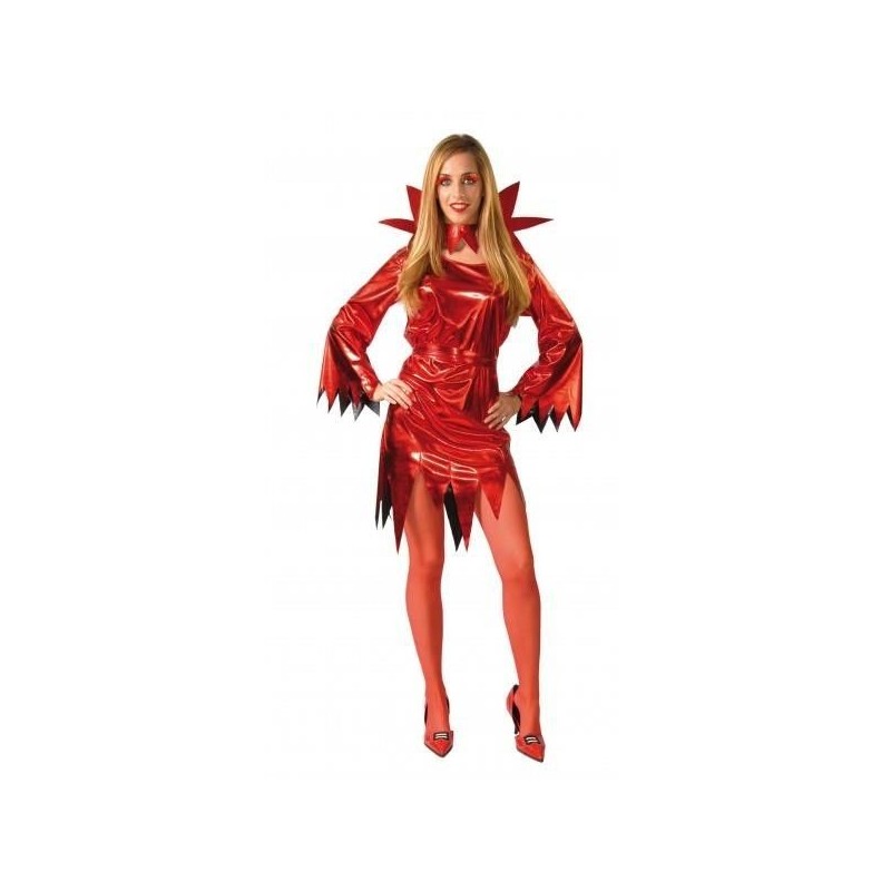 Disfraz diablesa vinilo talla L mujer