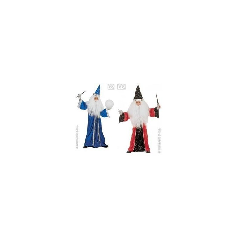 Disfraz brujo niño talla 8-10 años 140 cm azul