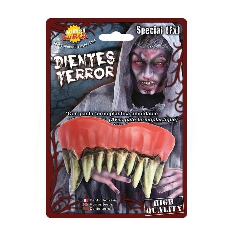 Dientes monstruo postizos