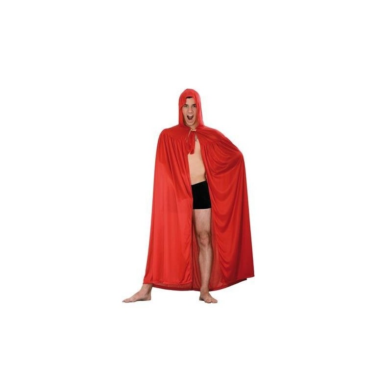 Capa con capucha punto roja halloween