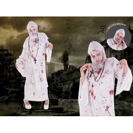 Disfraz sor zombie monja tenebrosa maldita S8289 8422971082892