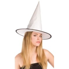 sombrero bruja charol blanco s9004
