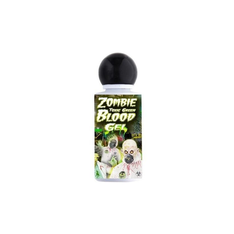 Sangre en gel verde toxica zombie radioactivo
