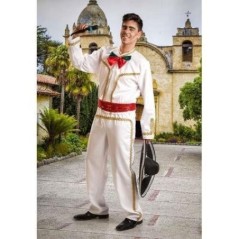 disfraz mejicano blanco mariachi cantante adulto
