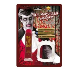 maquillaje vampiro sangre dientes barras 15591