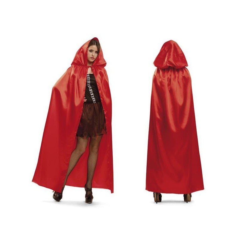 Capa roja para chica caperucita