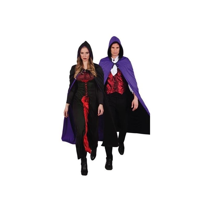 Capa crepusculo reversible negro violeta