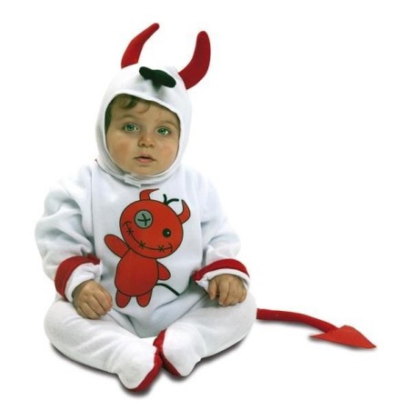 disfraz diablillo blanco 7 12 meses halloween bebe