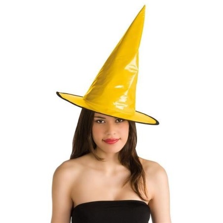 sombrero bruja charol amarillo hallow een