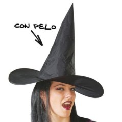 sombrero bruja con pelo hallow een brujas