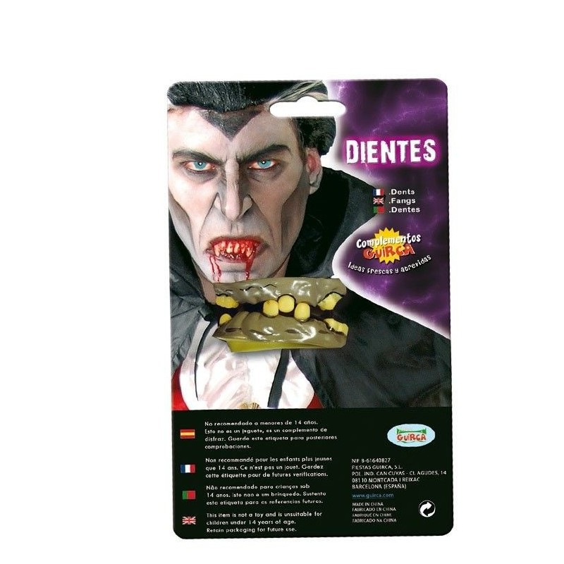 Dentadura doble bruja dientes