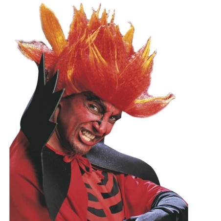 peluca diablo demonio roja fu