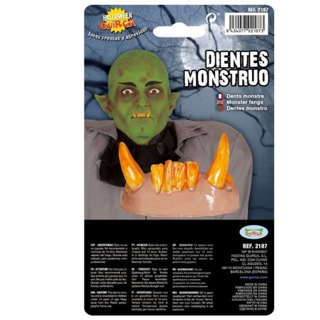 dientes colmillos de orco par