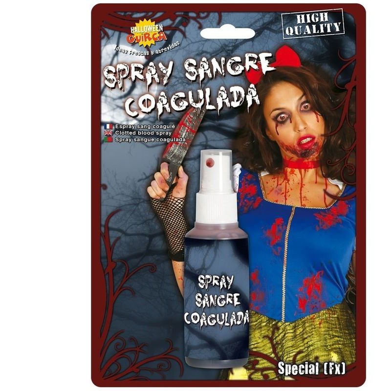 Spray de sangre coagulada artificial
