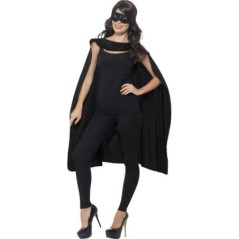 capa y antifaz negra superheroe similar batman