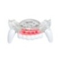 Dientes vampiro con luz led rosa