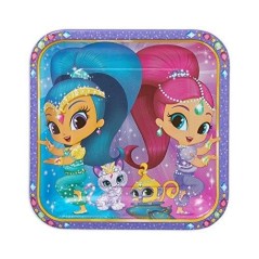 platos shimmer shine 23 cm 8 uds cumpleanos
