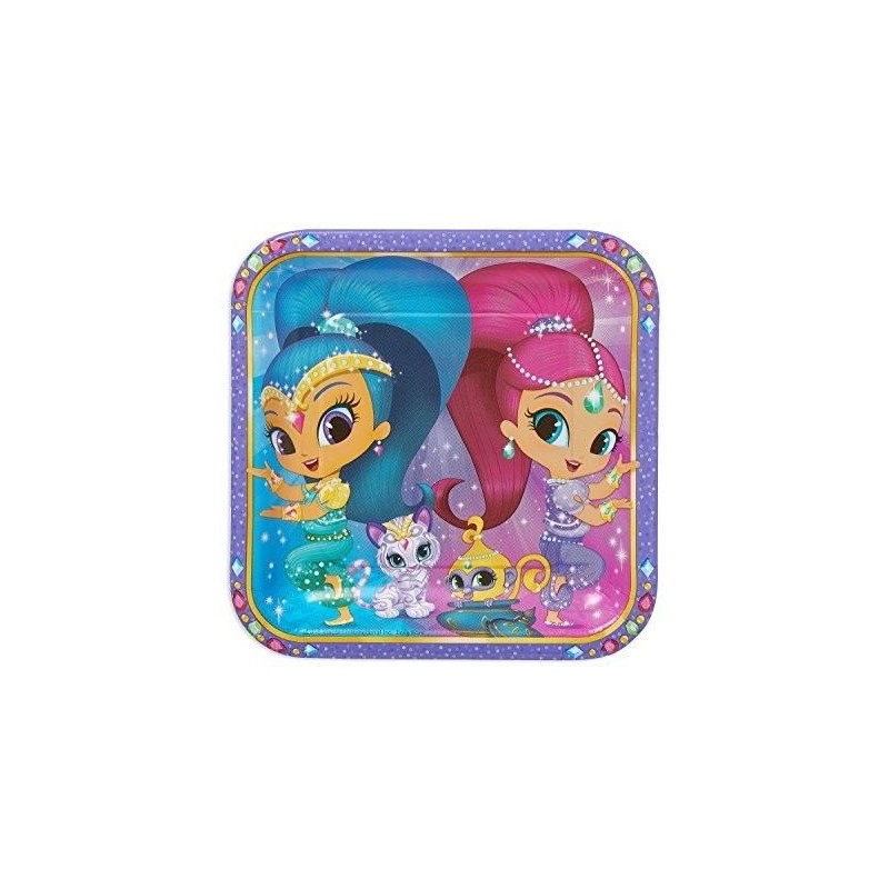 Platos shimmer 38 shine 23 cm 8 uds cumpleanos