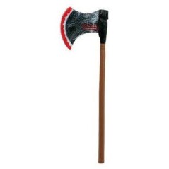 hacha sangrienta 62 cm para halloween