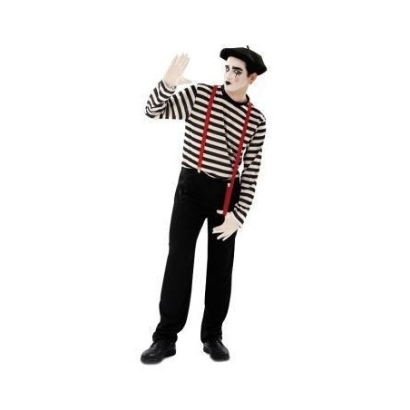 disfraz de mimo para hombre talla estanda ml