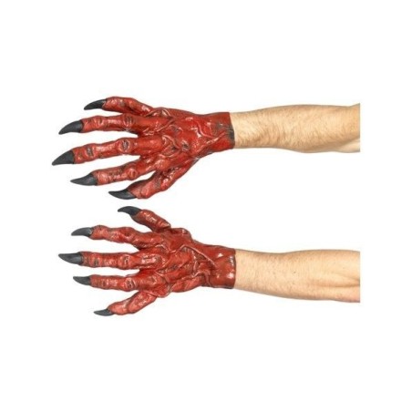manos de diablo rojas de monstruo