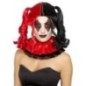 Peluca coletas roja y negra similar harley quinn