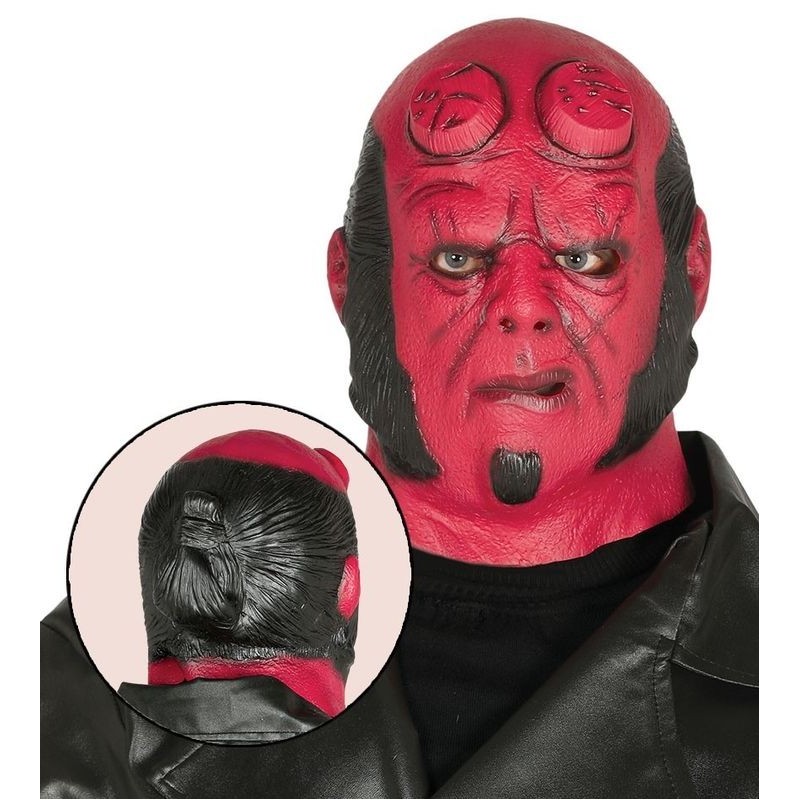 Careta demonio rojo mascara similar hellboy