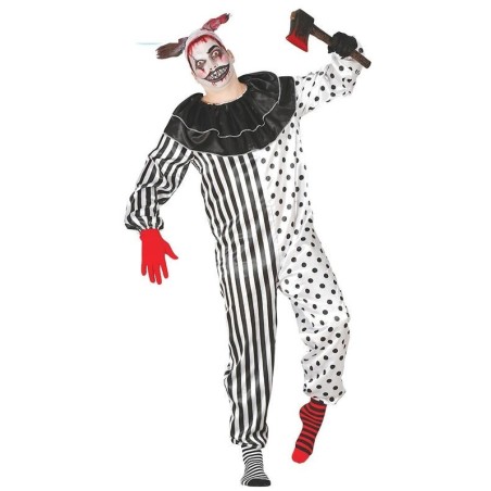 disfraz payaso asesino pierrot talla m o l adulto