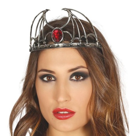 diadema murcielago con rubi rojo para halloween barato