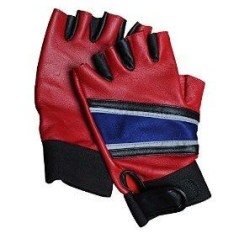 guante azul y rojo similar a harley quinn