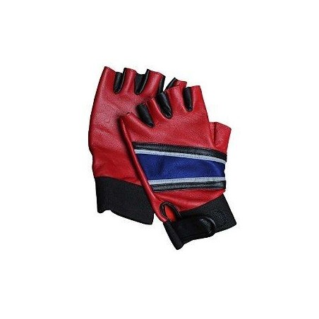 guante azul y rojo similar a harley quinn