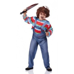 disfraz muneco diabolico para nino similara a chucky talla 10 12 anos