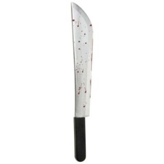 machete ensangrentado de asesino 52 cm