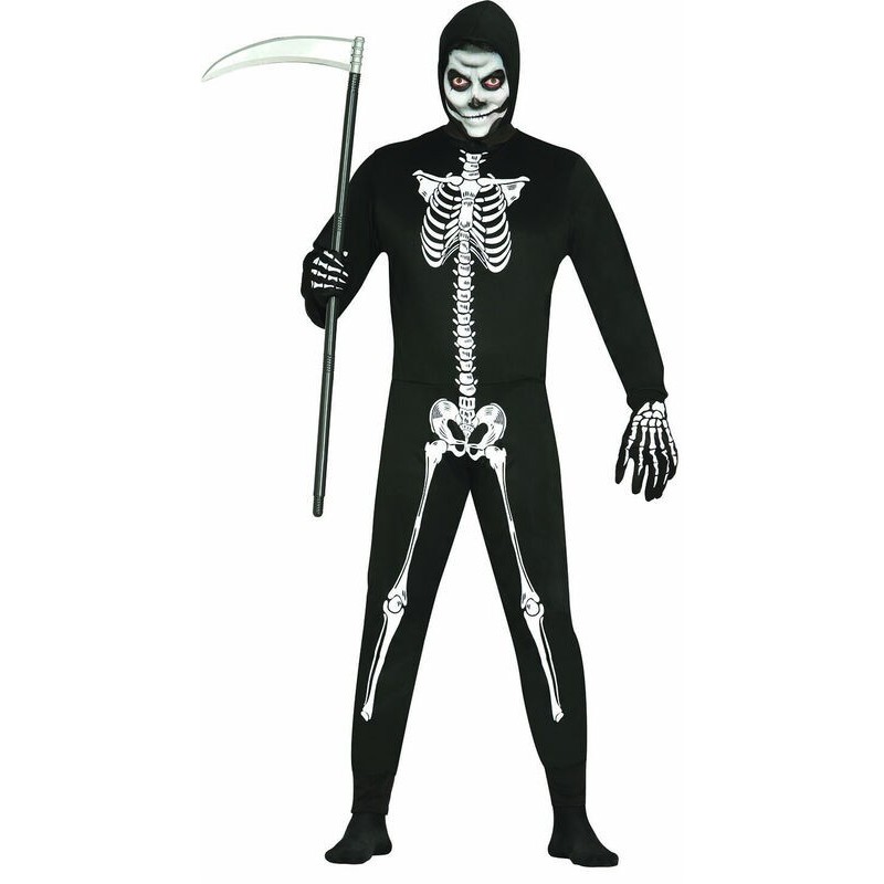 Disfraz esqueleto para hombre tallas