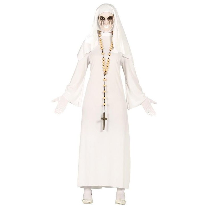 Disfraz monja blanca fantasma mujer tallas