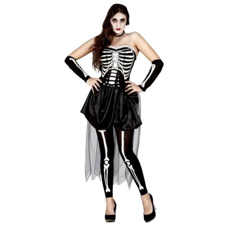 disfraz esqueto para mujer talla m halloween 80946