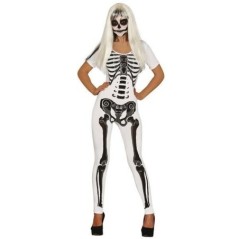 disfraz esqueleto blanco chica talla estandar ml