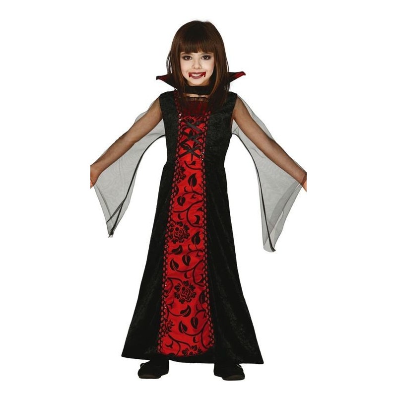 Disfraz condesa vampira niña talla